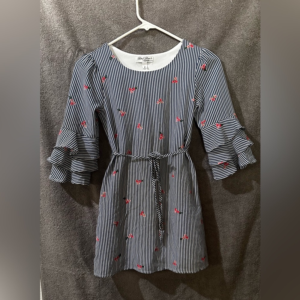 Girls Pin Stripe Dress